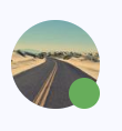 Avatar with a green status badge