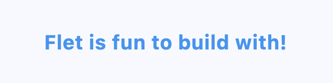 Bold blue Text control
